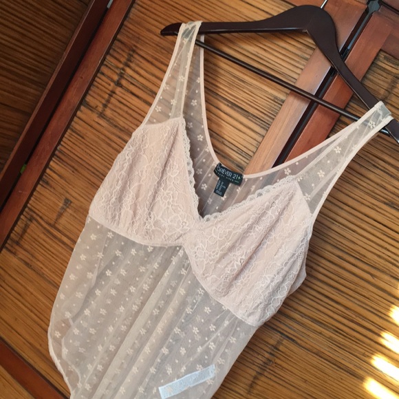 Forever 21+ Nude Knit Bodysuit Size 3x - Picture 2 of 3